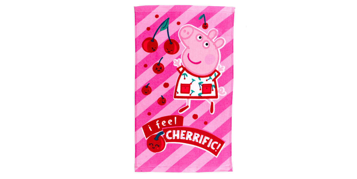 Ręcznik 30x50 cm peppa wisienki